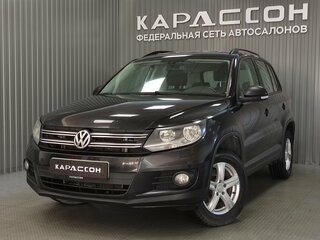 2012 Volkswagen Tiguan I Рестайлинг, чёрный, 975000 рублей, вид 1