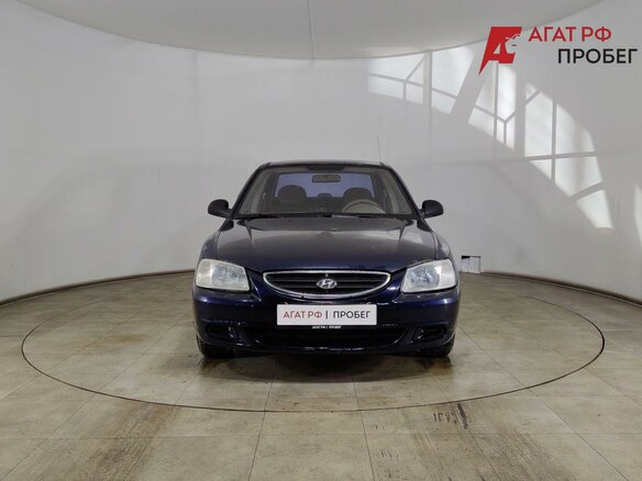 2008 Hyundai Accent ТагАЗ II, синий, 305000 рублей - вид 1