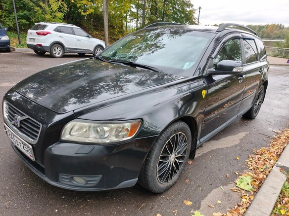 2007 Volvo V50 I Рестайлинг, чёрный - вид 3