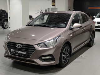 2019 Hyundai Solaris II, коричневый, 1615000 рублей, вид 1