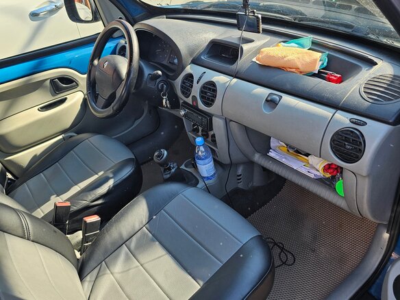 2004 Renault Kangoo I Рестайлинг, синий, 320000 рублей - вид 9