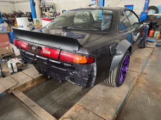 1996 Nissan Silvia VI (S14), синий, 1690000 рублей, вид 4