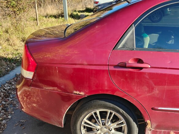 2007 Kia Cerato I Рестайлинг, красный, 220000 рублей - вид 10