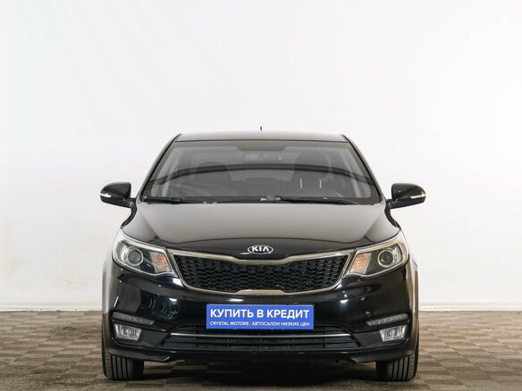 2016 Kia Rio III Рестайлинг, чёрный - вид 1