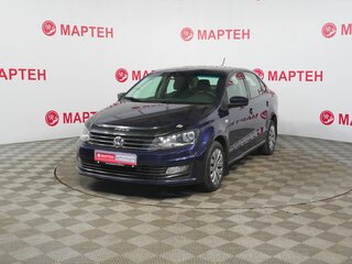 2017 Volkswagen Polo V Рестайлинг, синий, 925000 рублей, вид 1