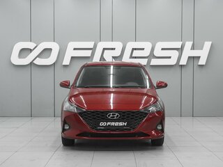 2021 Hyundai Solaris II Рестайлинг, красный, 1320000 рублей, вид 3