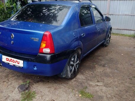 2008 Renault Logan I, синий, 130000 рублей, вид 2