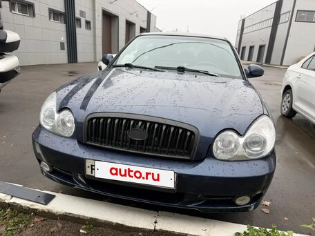 2007 Hyundai Sonata ТагАЗ IV (EF) Рестайлинг, синий, 700000 рублей, вид 2
