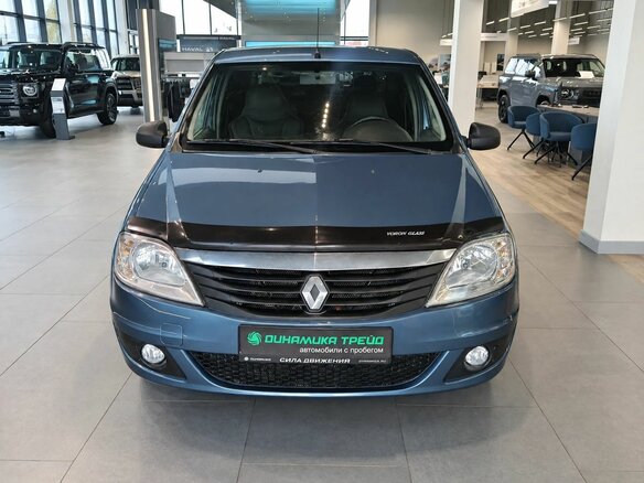 2012 Renault Logan I Рестайлинг, синий, 459000 рублей - вид 2