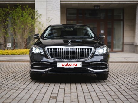 2019 Mercedes-Benz Maybach S-Класс 450 I (X222) Рестайлинг, чёрный, 7350000 рублей, вид 3