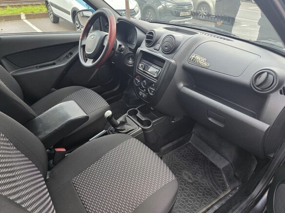 2016 Lada (ВАЗ) Granta I, серый, 349000 рублей - вид 9