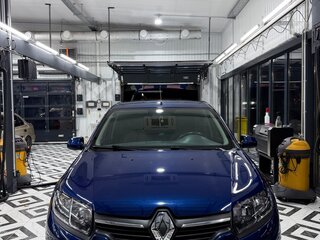 2017 Renault Logan II, синий, 850000 рублей, вид 1