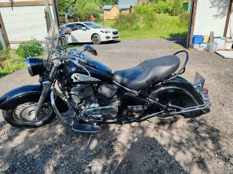 2005 Kawasaki VN400 Vulcan, чёрный, 339500 рублей, вид 3