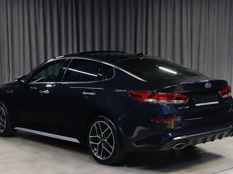 2019 Kia Optima IV Рестайлинг, синий, 1749000 рублей, вид 4