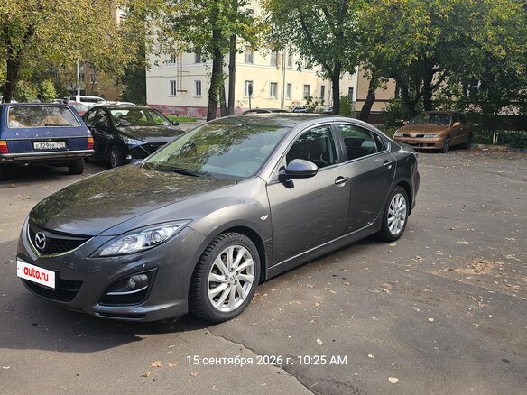 2011 Mazda 6 II (GH) Рестайлинг, серый, 1400000 рублей - вид 1