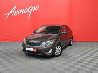 2014 Kia Rio 6-speed III, коричневый, 985000 рублей, вид 1