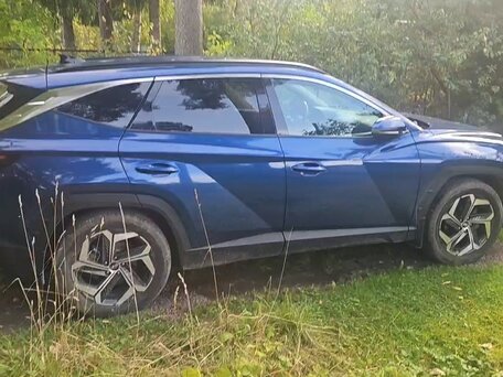 2024 Hyundai Tucson IV, синий, 3500000 рублей, вид 4