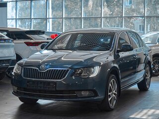 2014 Skoda Superb DSG II Рестайлинг, синий, 1049000 рублей, вид 3