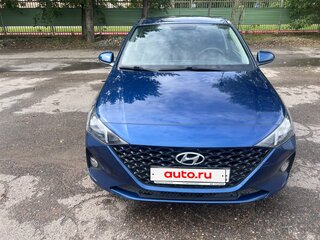 2021 Hyundai Solaris II Рестайлинг, синий, 1470000 рублей, вид 3