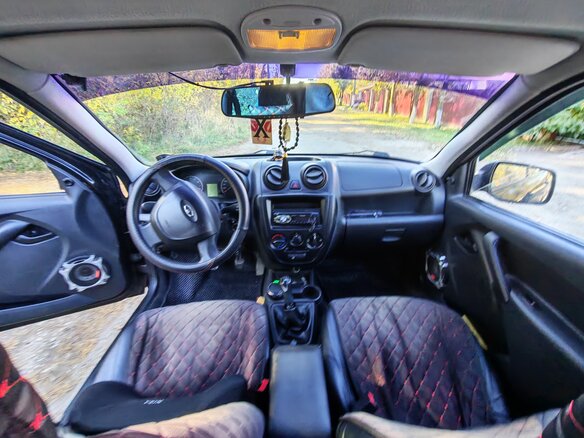 2014 Lada (ВАЗ) Granta I, чёрный, 360000 рублей - вид 5