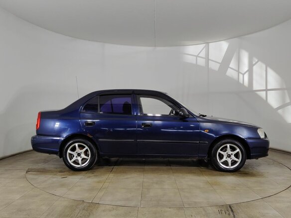 2008 Hyundai Accent ТагАЗ II, синий, 305000 рублей - вид 3