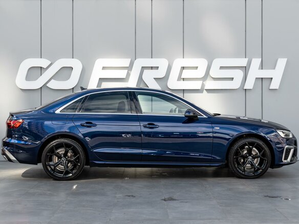 2020 Audi A4 40 TFSI V (B9) Рестайлинг, синий, 3090000 рублей - вид 4