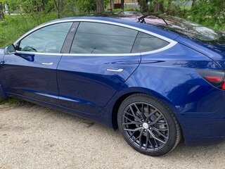 2017 Tesla Model 3 Long Range I, синий, 2500000 рублей, вид 3
