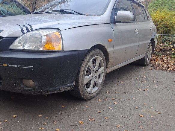 2003 Kia Rio I Рестайлинг, серебристый, 190000 рублей
