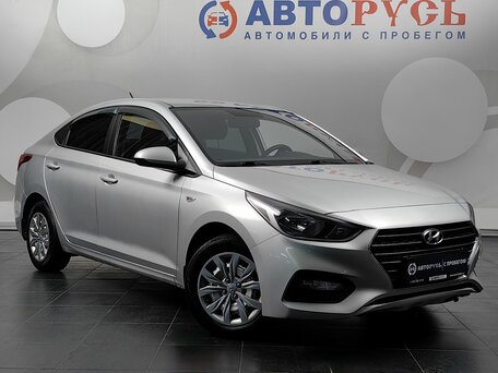 2019 Hyundai Solaris II, серебристый, 1285000 рублей, вид 1