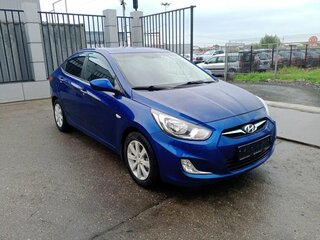 2011 Hyundai Solaris I, синий, 519000 рублей, вид 3