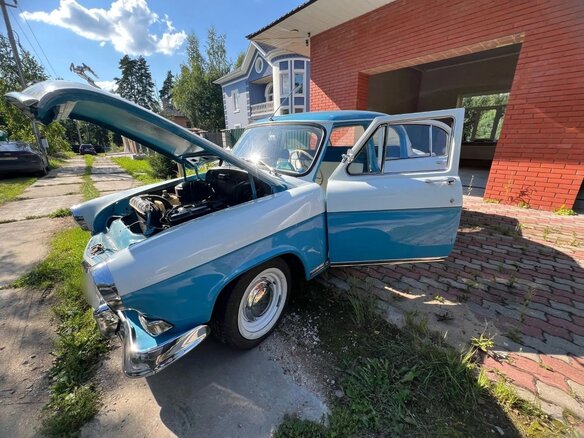 1960 ГАЗ 21 «Волга» 21И, голубой, 850000 рублей