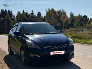 2015 Hyundai Solaris I Рестайлинг, синий, 1200000 рублей, вид 3