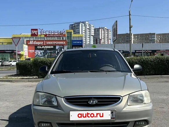 2007 Hyundai Accent ТагАЗ II, бежевый, 450000 рублей - вид 1