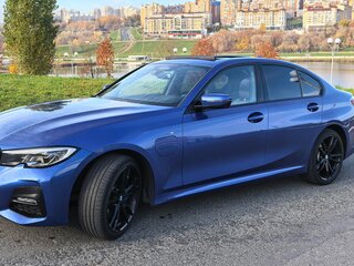 2021 BMW 3 серии 330e VII (G2x), синий, 3950000 рублей, вид 5