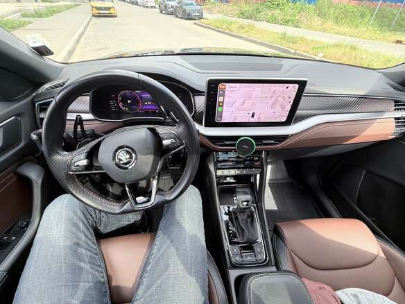 2023 Skoda Kodiaq I Рестайлинг, чёрный - вид 9