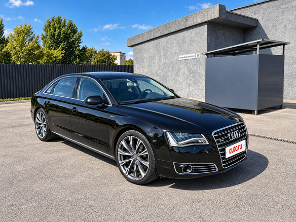 2012 Audi A8 Long III (D4), чёрный, 2899000 рублей