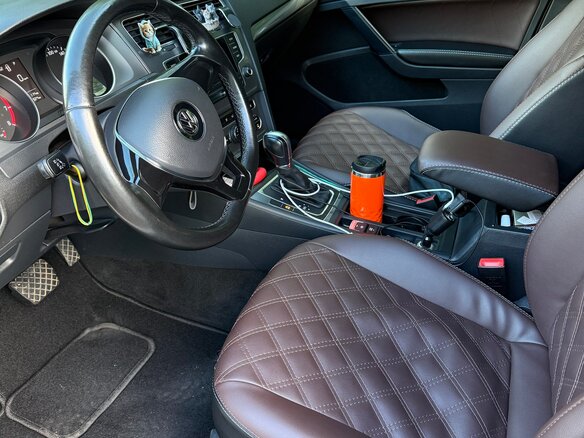 2015 Volkswagen Golf VII, белый, 1299000 рублей - вид 5