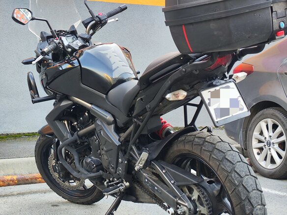 2012 Kawasaki Versys 650, чёрный, 420000 рублей - вид 6