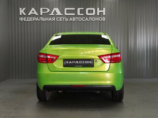 2016 Lada (ВАЗ) Vesta I, зелёный, 635000 рублей, вид 4