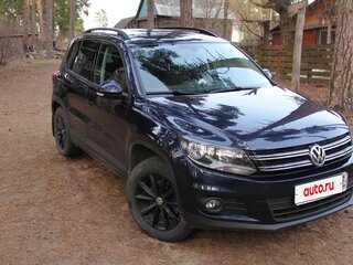 2016 Volkswagen Tiguan I Рестайлинг, синий, 1799500 рублей, вид 4