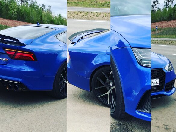 2015 Audi A7 I (4G) Рестайлинг, синий, 4600000 рублей - вид 24