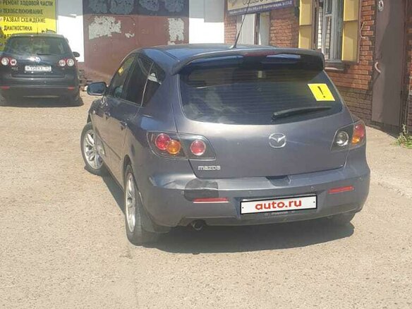 2008 Mazda 3 I (BK) Рестайлинг, серый, 750000 рублей - вид 2