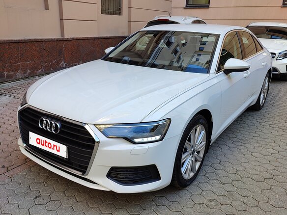 2021 Audi A6 40 TDI V (C8), белый, 3550000 рублей
