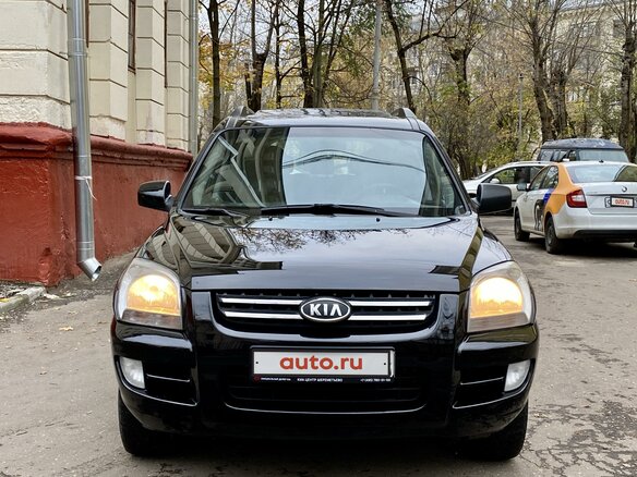 2007 Kia Sportage II, чёрный - вид 1