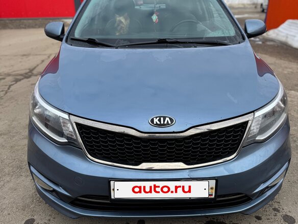 2016 Kia Rio III Рестайлинг, голубой, 1200000 рублей - вид 1