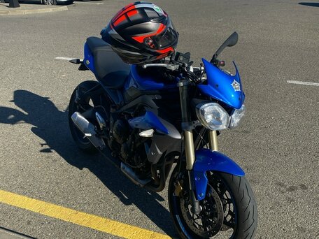 2013 Triumph Street Triple, синий, 550000 рублей, вид 5