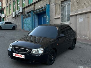 2005 Hyundai Accent ТагАЗ II, чёрный, 310000 рублей, вид 1