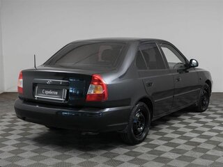 2009 Hyundai Accent ТагАЗ II, чёрный, 379000 рублей, вид 5