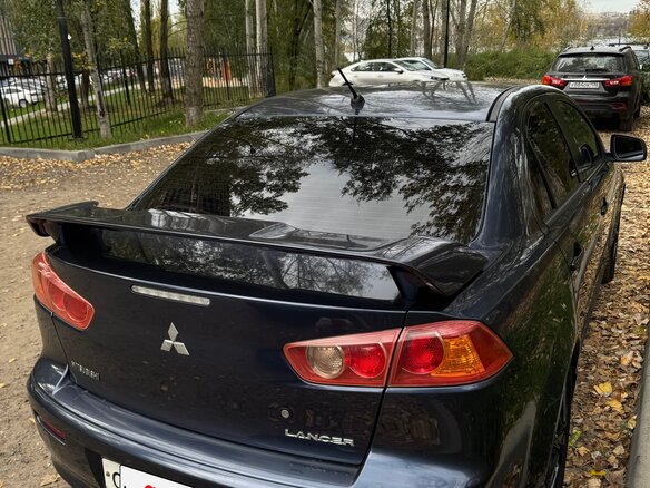 2008 Mitsubishi Lancer X, синий, 900000 рублей - вид 5