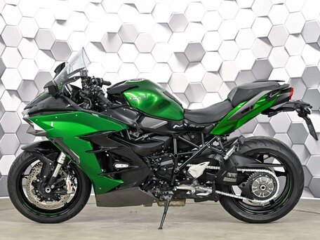 2020 Kawasaki Ninja H2 SX, зелёный, 1699000 рублей, вид 4